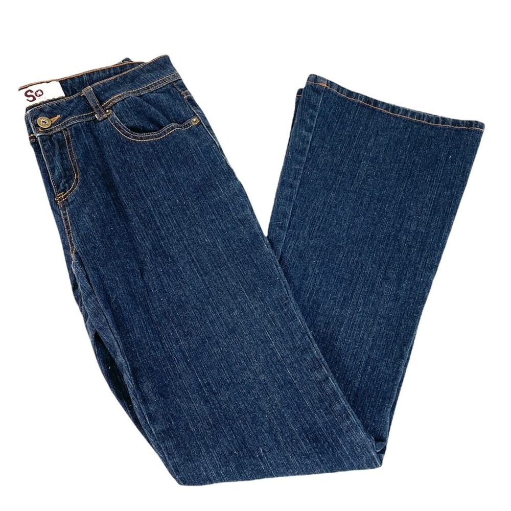 SO Flare Jeans Dark Blue Size 7 - Picture 6 of 6